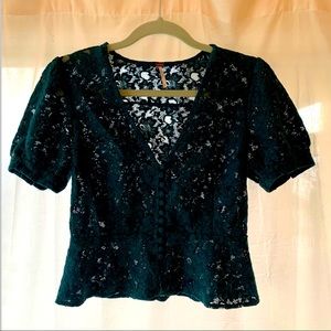 Free People Lace Top